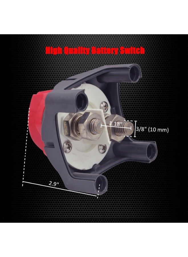 jaexest Battery Switch 12-48V – Battery Power Cut Master Switch Disconnect Isolator On/Off for Car Vehicle RV Boat Marine - Image 5